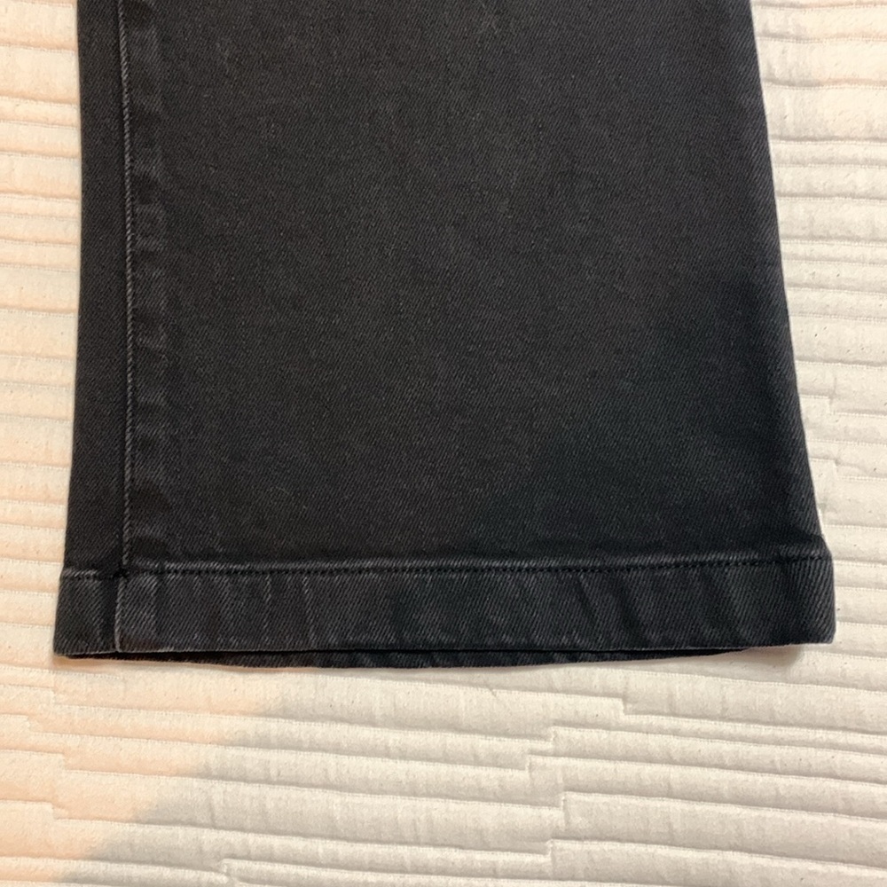 Lauren Ralph Lauren Women Cropped Straight Wide Leg Stretch Jeans 16 Black - Picture 6 of 14